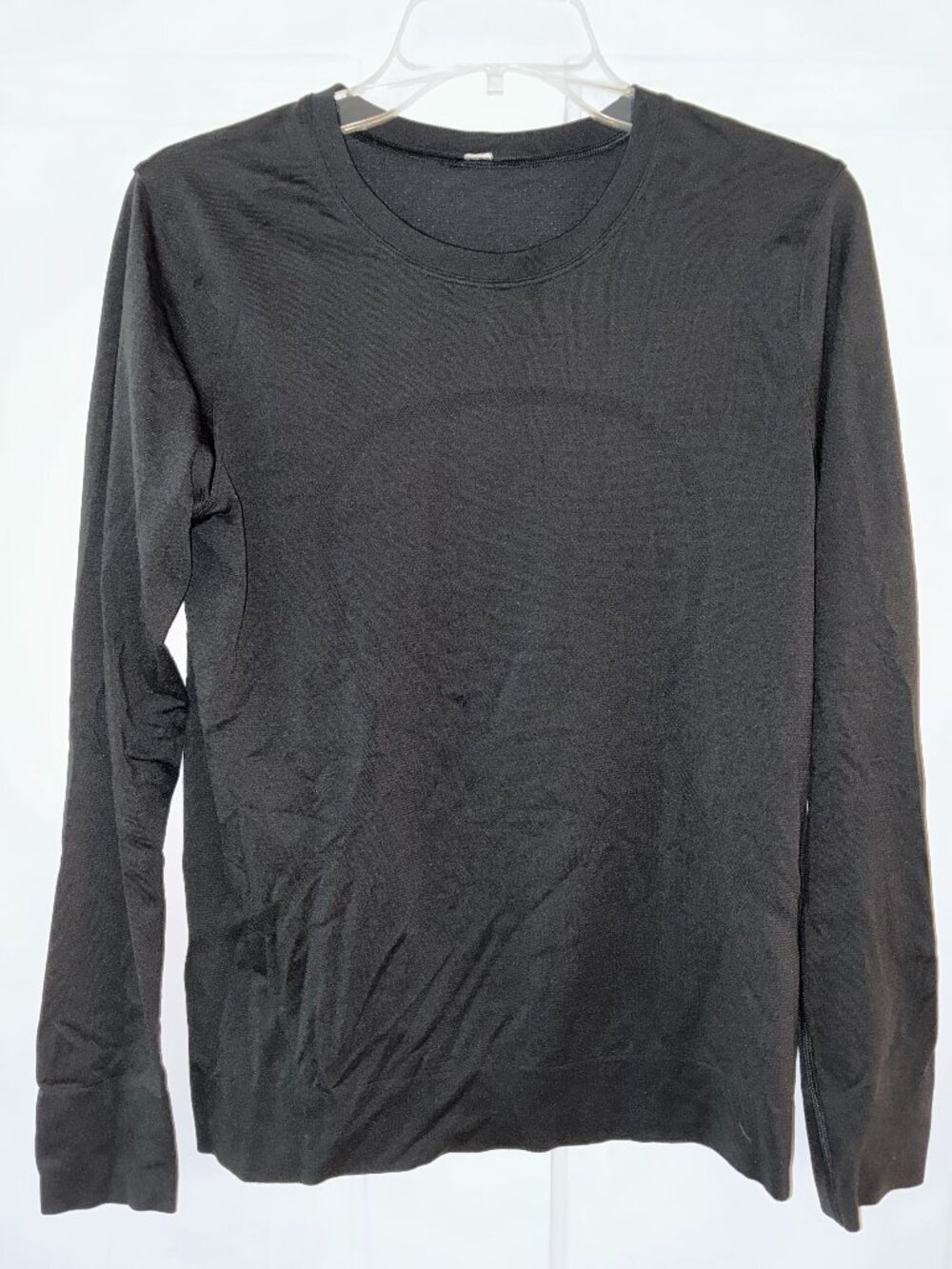 Lululemon Dark Gray Fitted Long Sleeve Athletic Top